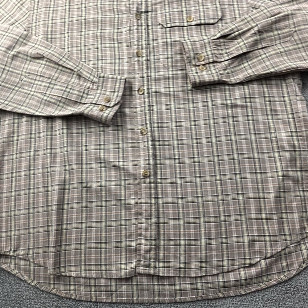 Tilley Endurables Shirt Adult Large Check Button Up Long Sleeve Casual Men's - Picture 6 of 15